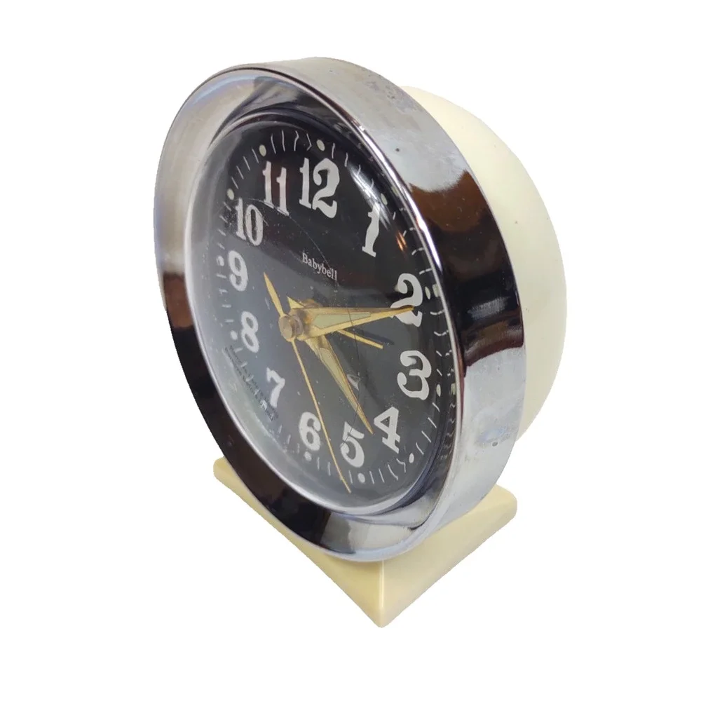 Vintage Baby Bell Wind Up Alarm Clock Classic Analog Time Piece 60’s Mint Works - Picture 6 of 7